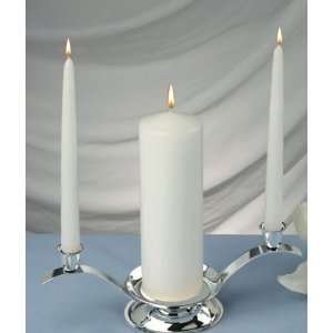   Pillar 9 Inch Tall and 2 Taper Candles 10 Inch Tall (Holders Is Not
