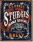 Sturgis South Dakota Classic Bike Week Motorcycle Rally 1938 Tin Metal 