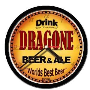 DRAGONE beer and ale cerveza wall clock 