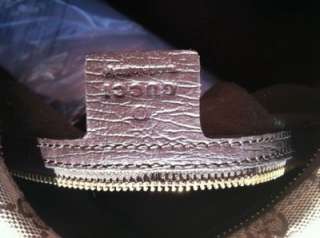 Authentic Gucci GG Monogram Horsebit Medium Hobo Handbag  