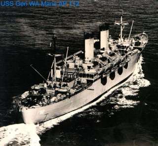 USS GENERAL W. A. MANN T AP 112 DEPLOYMENT CRUISE BOOK YEAR LOG 1951 