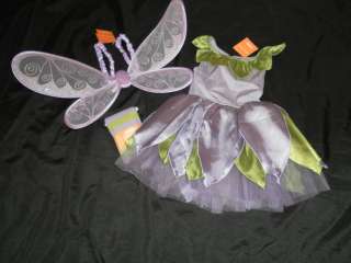 NEW Gymboree Purple FAIRY Costume Tights Wings 3 3T 4  