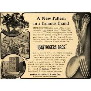  1907 Ad 1847 Rogers Bros Silverware Charter Oak Meriden 