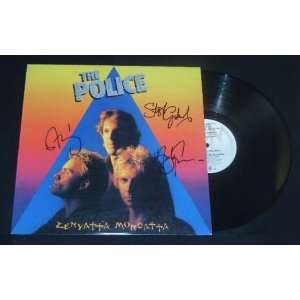  The Police   Zenyatta Mondatta   Signed Autographed   Record Album 