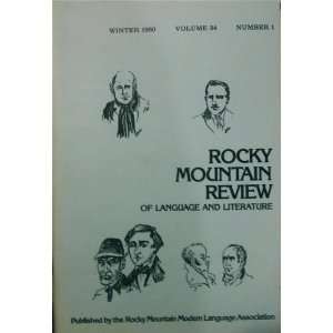  Rocky Mountain Review of Language and Literature (341 
