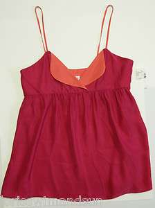 Christopher Deane Silk Top Hot Pink $220 NWT 10  