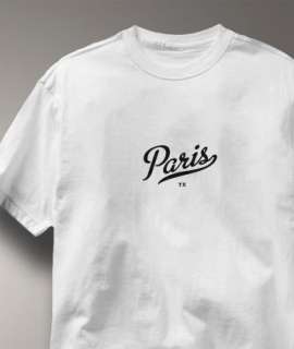 Paris Texas TX METRO WHITE Hometown Souvenir T Shirt XL  