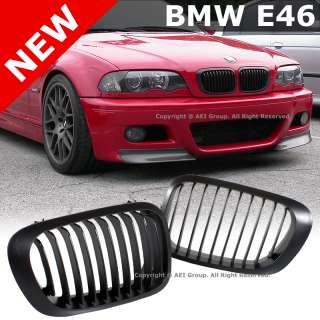BMW E46 00 03 323Ci 325Ci 328Ci 01 06 M3 OEM Style Black Front Kidney 