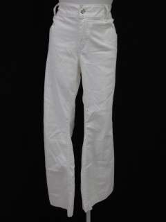ALLEN B White Wide Leg Denim Jeans Pants Trousers Sz 12  