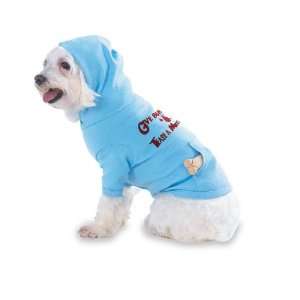   Mutt Hooded (Hoody) T Shirt with pocket for your Dog or Cat LARGE Lt