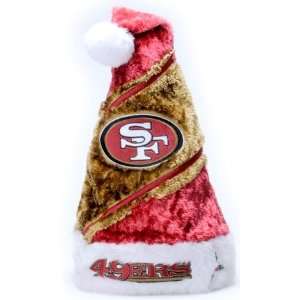 San Francisco 49ers NFL Colorblock Himo Plush Santa Hat  