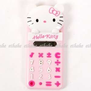    Hello Kitty Head Plastic Mini Electric Calculator Electronics