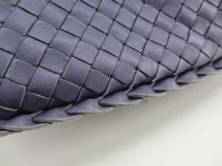Auth Bottega Veneta Lavender Light Purple Medium Woven Hobo Bag  