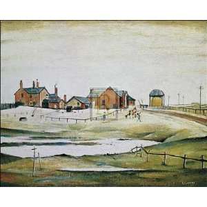 Laurence S Lowry   LANDSCAPE WITH FARM BUILDINGS