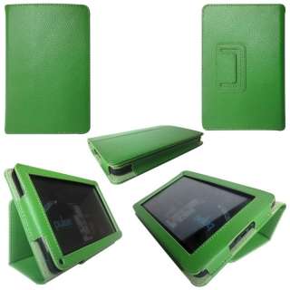   Leather Pouch Case Cover Jacket for  Kindle Fire Tablet Green 06