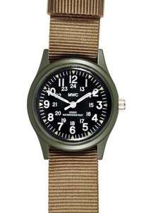   1960/70s Vietnam Pattern Military Watch on Khaki Strap / Band  