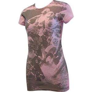  FMF Apparel Womens Holeshot T Shirt   X Large/Pink 
