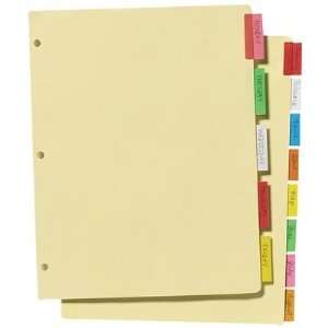   Standard Indexes 8 Sheets/Set Assorted Color Tabs