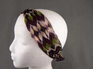 long tie wrap turban twist fabric headband head scarf E  