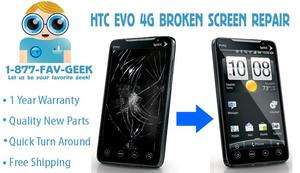 Sprint HTC Evo 4G Broken Cracked Screen Repair Service  