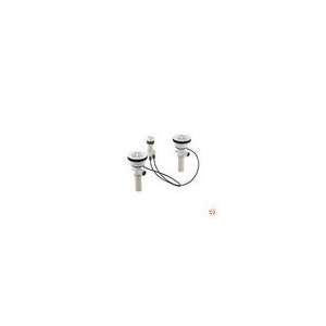   8816 0 Dry Sink Strainer w/ Dual Cable Drain, White