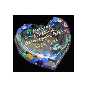  Mothers like Wine Design   Hand Painted   Heart Shaped Box 