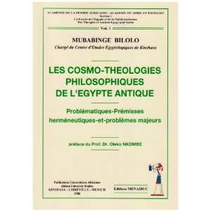   theologies philosophiques de legypte antique (9782911372322) Books