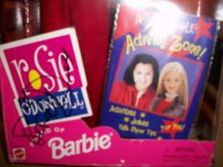 BARBIE DOLL AUTOGRAPHED ROSIE ODONNELL FRIEND OF BARBIE DOLL 