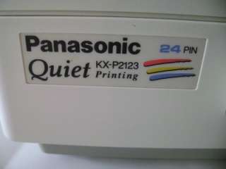 Panasonic KX P2123 Quiet DOT MATRIX 24 Pin Printer Multi Part Invoice 