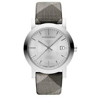  Burberry Swiss Made Check Fabric Strap Watch for Men 