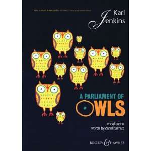   Owls Mixed Chorus, Saxophone, Percussion, and Piano Duet Vocal Score
