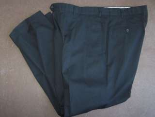 Mens Faconnable Black Cotton Blend Casual Pants 40 X 32.5  