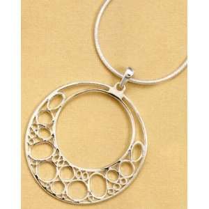   Pendant, 2 in (incl bail) w/Multi Size Cut Out Circles (Pendant Only