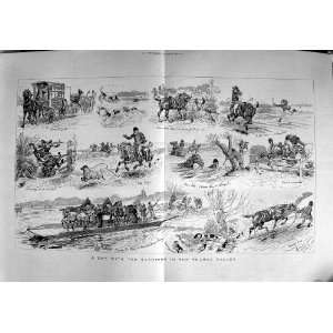  1889 Harriers Thames Valley Hunting Horses Hounds Sport 