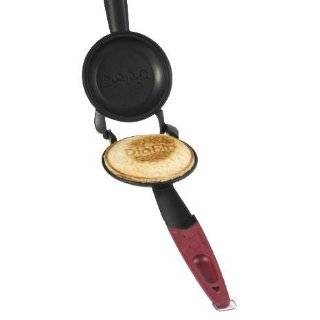 Romes #1205 Round Jaffle Iron with Steel and Wood Detachable Handles