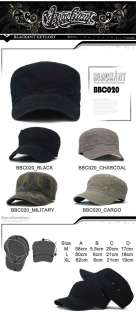 NEW MENs Black Army CAP Vintage washing Military HAT  