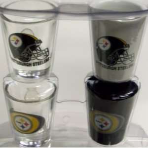  Pittsburgh Steelers Shot Glass Set of 4