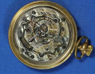 Circa 1903 Elgin Father Time Open Face Antique Pocket Watch 21j 18s 