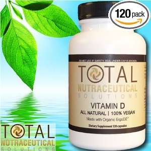 TNS Vitamin D   All Natural, 4,000 IU, Made with Organic ErgoD2, 100% 
