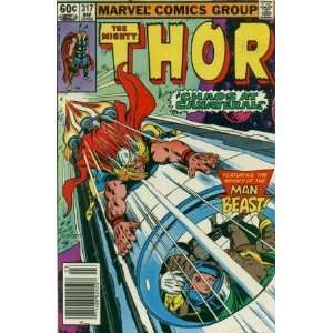  Thor #317 Man Beast Appearance Doug Moench Books