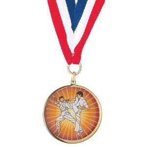  Martial Arts Medals   2 inches martial arts epoxy domed 