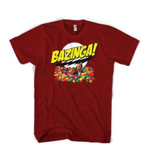 Bazinga Sheldon Cooper Big Bang Theory TV show t shirt  