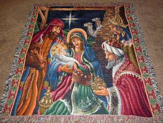   ~ Blessed Be The Name Tapestry Afghan Throw 725734502438  