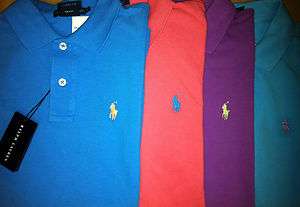 Polo Ralph Lauren Womens Polo Shirts BLUE PURPLE PINK XS, S, M, L, XL 