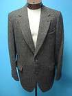 Harris Tweed Grey Wool Tailored Men Suit Blazer Jacket