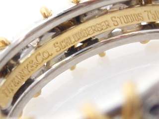 TIFFANY & CO. JEAN SCHLUMBERGER 16 STONE 18K GOLD PLAT ETERNITY 