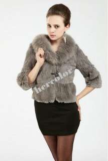 2012 Womens Fox Rex hair coat Winter Fashion Warm Coat Jacket Outwear 