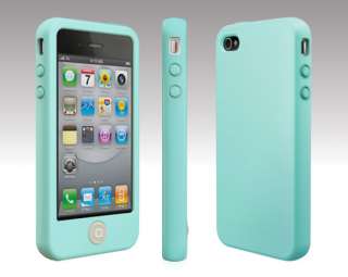 A80 New SwitchEasy Colors Silicone Case w/Bean Button for iPhone 4/4S 