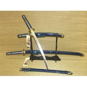  Japanese Bushido Dragon Last Samurai Sword Set (Blue 
