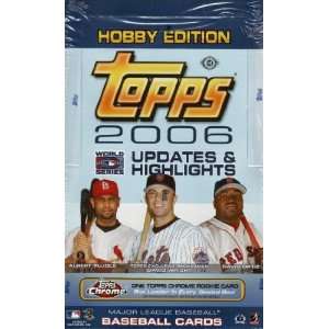  2006 Topps Updates & Highlights Baseball Hobby Box Sports 